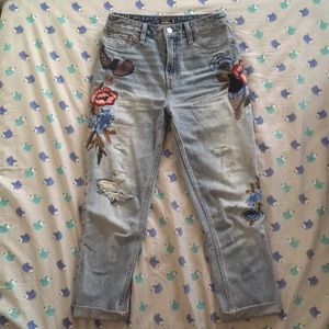 Abercrombie & Fitch high rise girlfriend jeans